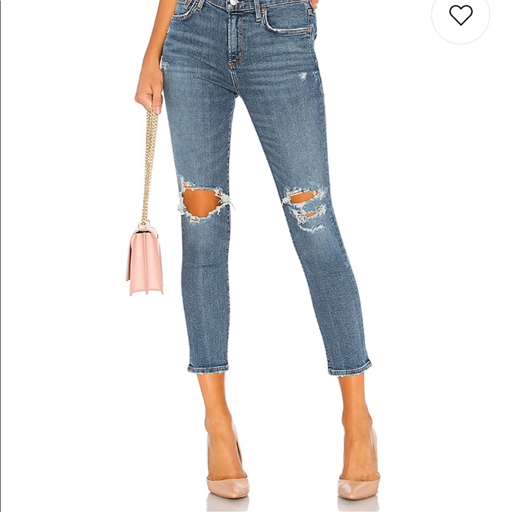 Agolde Sophie high rise skinny in Sprite
